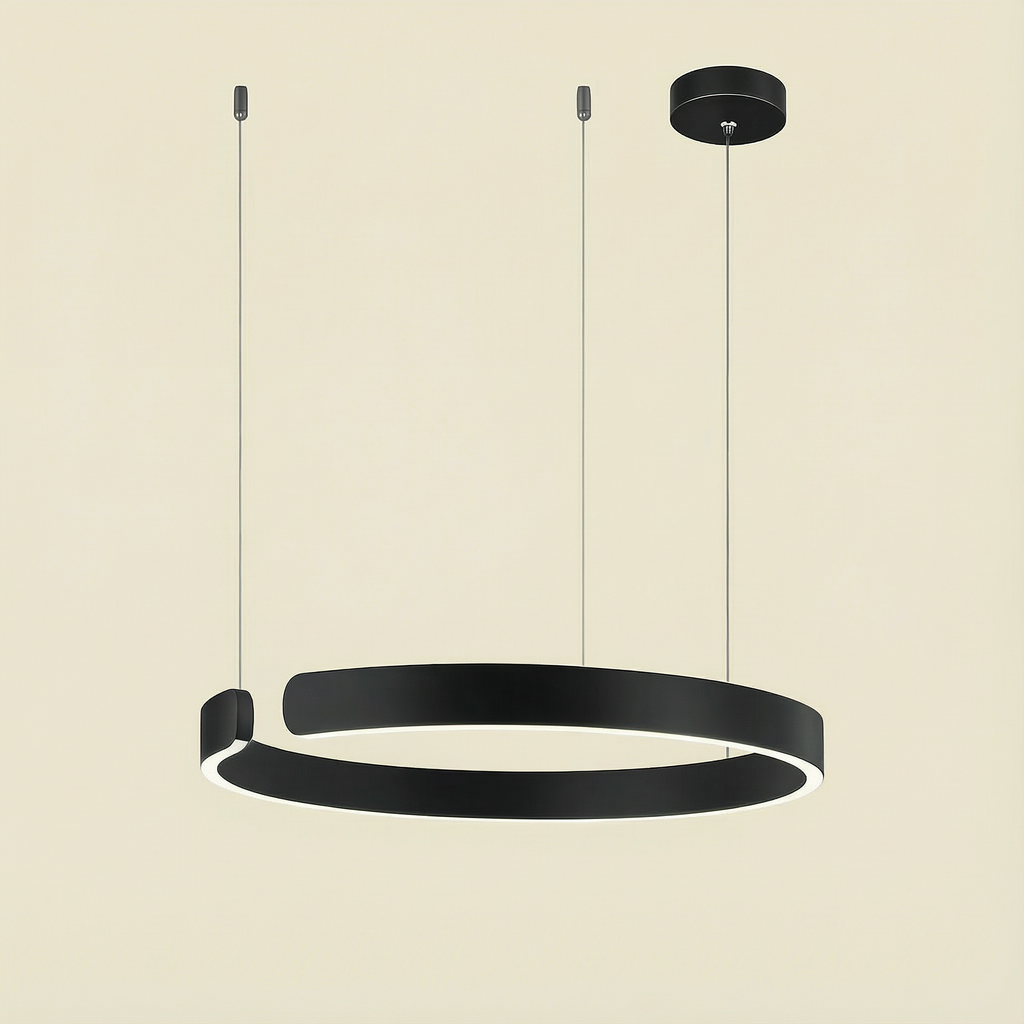 Luma Minimalist LED Pendant Light Circle For Modern Living Rooms
