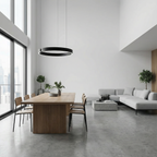 Luma Minimalist LED Pendant Light Circle For Modern Living Rooms