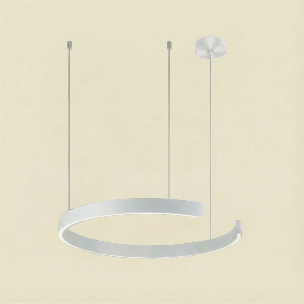Luma Minimalist LED Pendant Light Circle For Modern Living Rooms