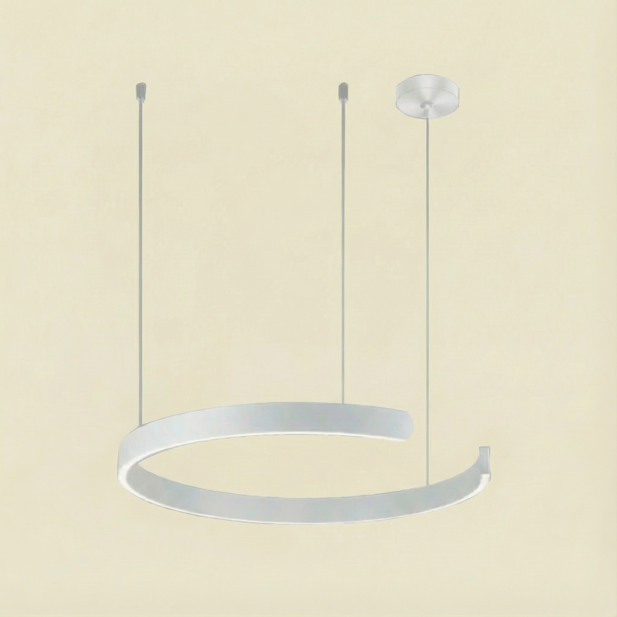 Luma Minimalist LED Pendant Light Circle For Modern Living Rooms