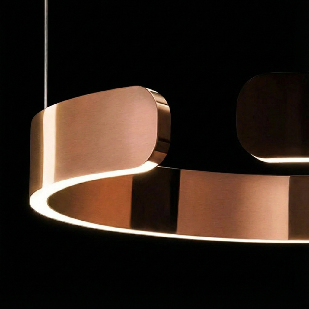 Luma Minimalist LED Pendant Light Circle For Modern Living Rooms