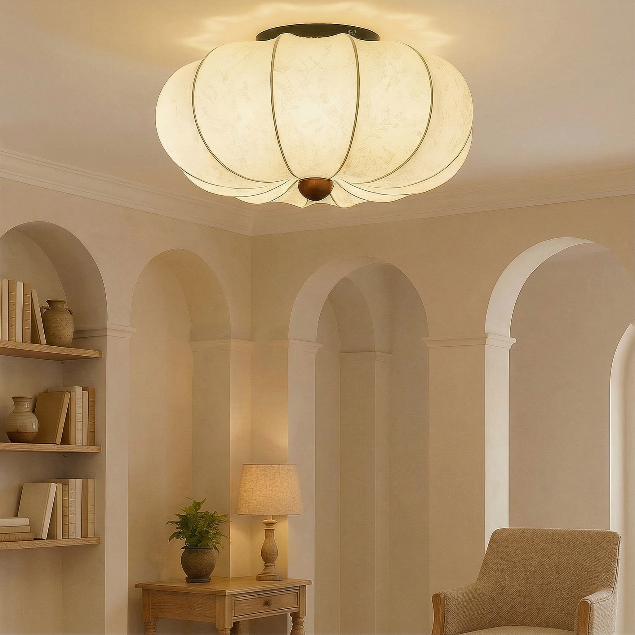 NovaLume Contemporary Flush Mount Ceiling Lamp For Living Rooms