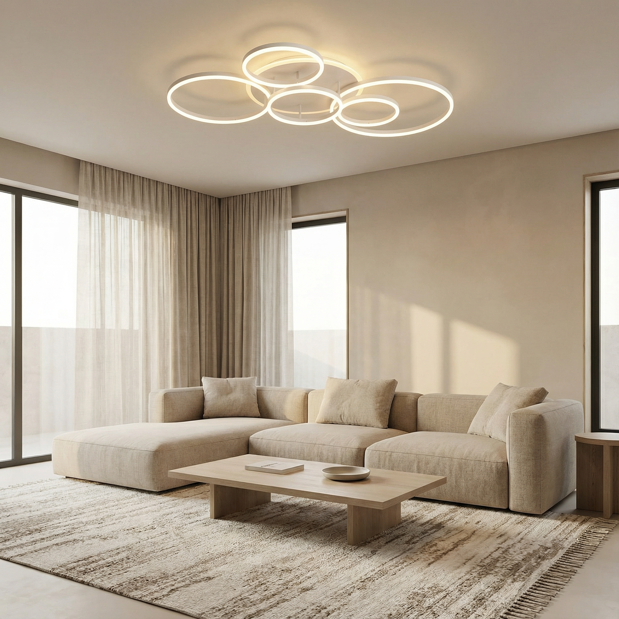 Lumenia Sleek Minimalist LED Pendant Light For Modern Kitchen