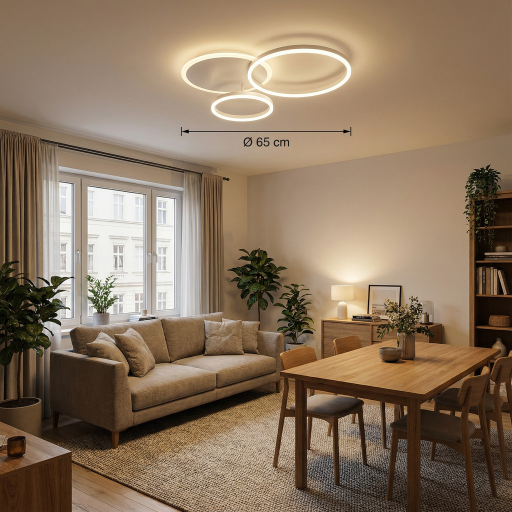 Lumenia Sleek Minimalist LED Pendant Light For Modern Kitchen