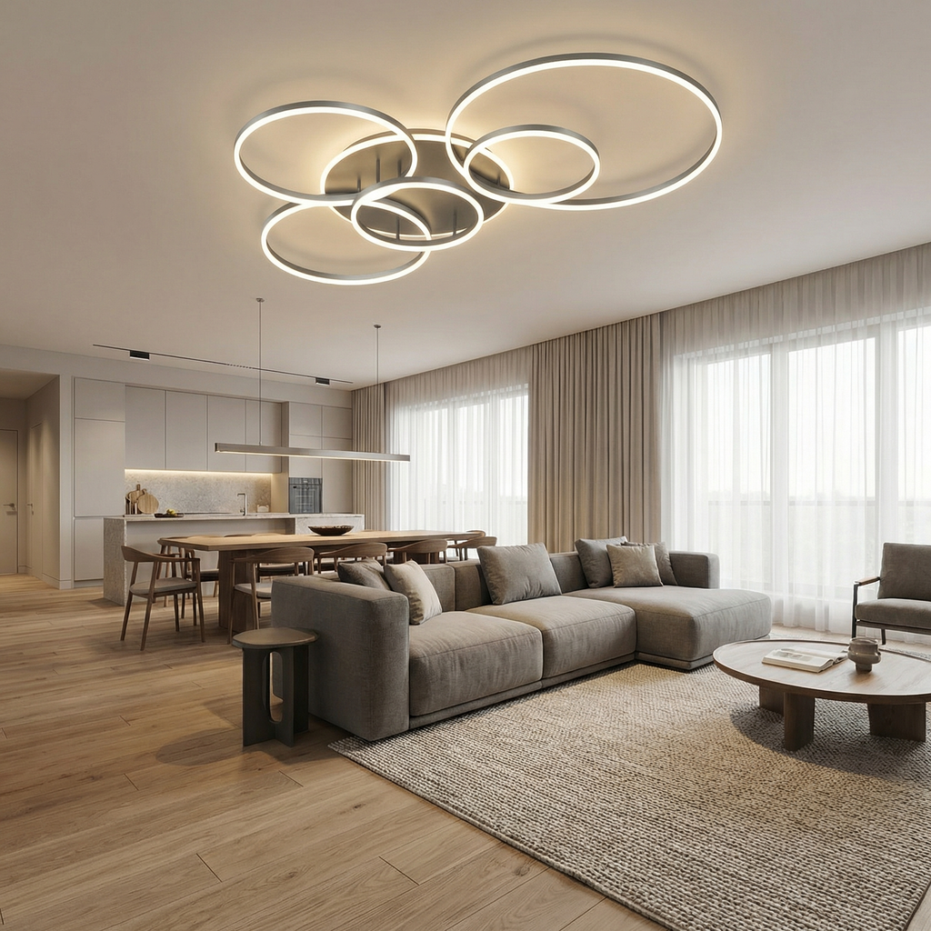 Lumenia Sleek Minimalist LED Pendant Light For Modern Kitchen