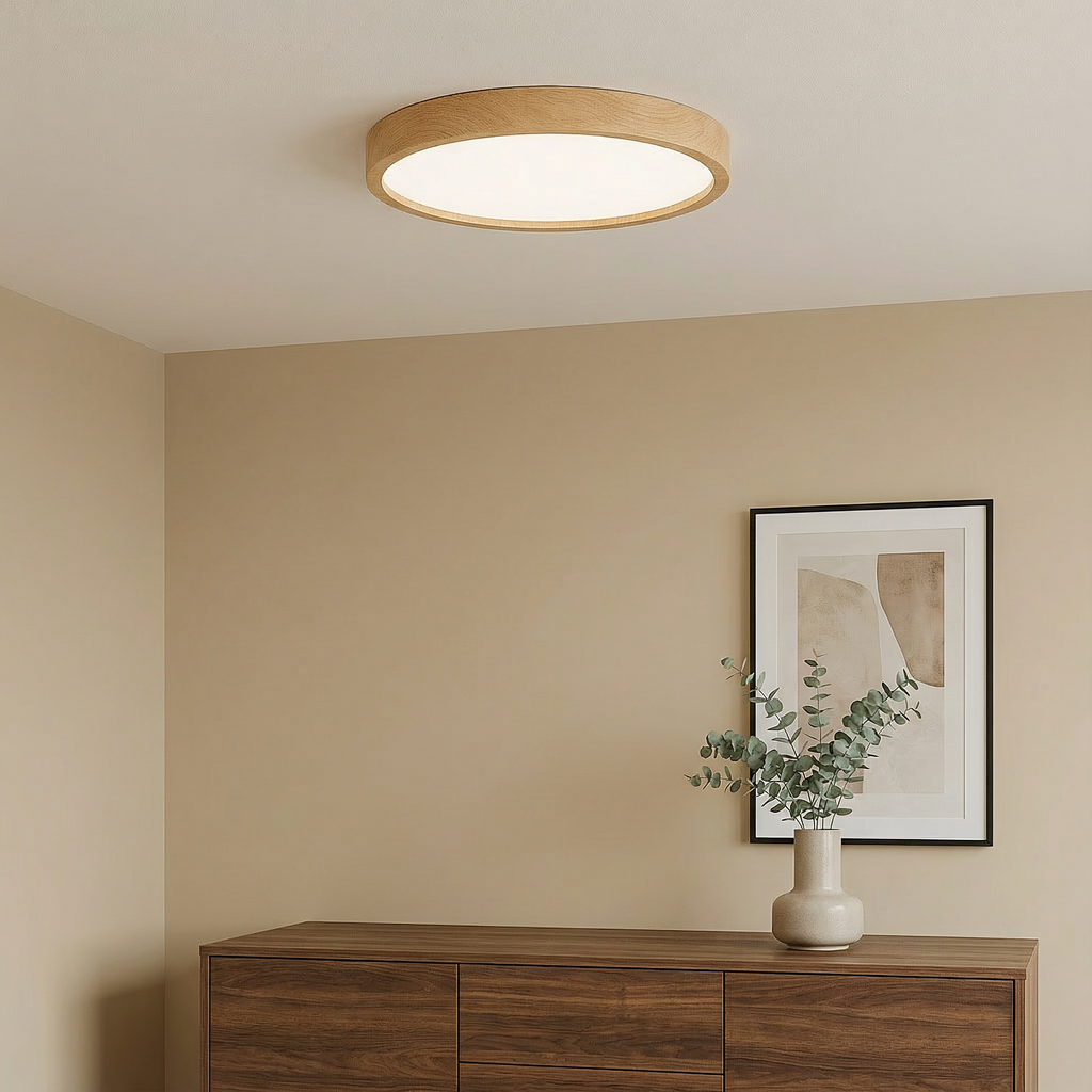ArborLume Wood Grain Ceiling Lamp With Elegant Minimalist Style