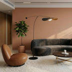Luma Line Bamboo Floor Lamp With Soft LED Glow Illumination
