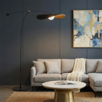 Luma Line Bamboo Floor Lamp With Soft LED Glow Illumination