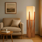 Calm Knot Handcrafted Shade Floor Lamp With Modern Aesthetic For Living Room