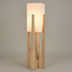 Calm Knot Handcrafted Shade Floor Lamp With Modern Aesthetic For Living Room
