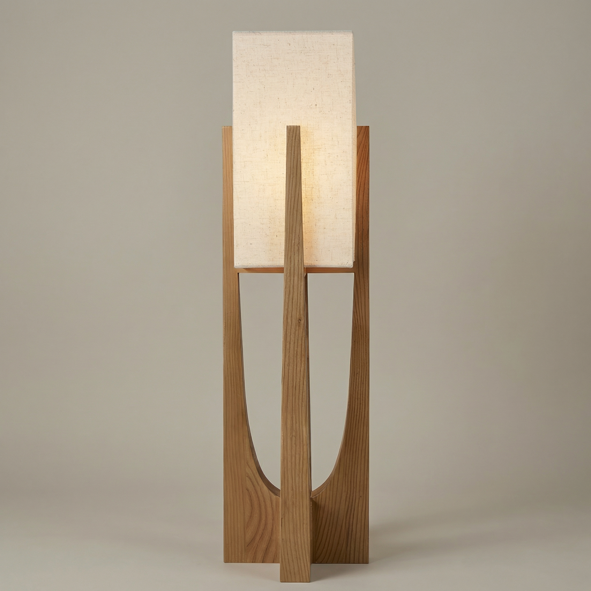 Calm Knot Handcrafted Shade Floor Lamp With Modern Aesthetic For Living Room