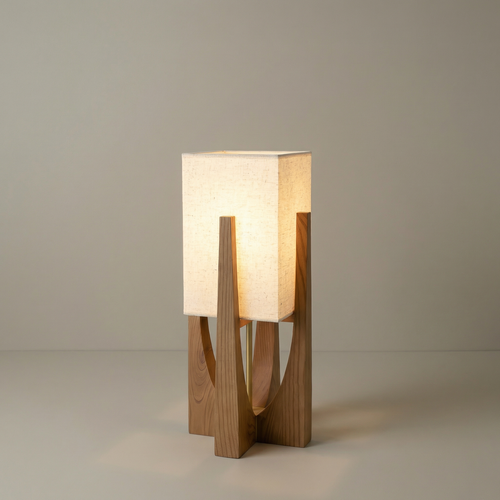 Calm Knot Handcrafted Shade Floor Lamp With Modern Aesthetic For Living Room