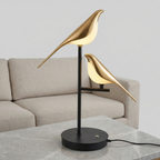 Avian Silhouette LED Table Lamp for Cozy Ambiance at Bedside or Desk