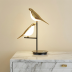 Avian Silhouette LED Table Lamp for Cozy Ambiance at Bedside or Desk