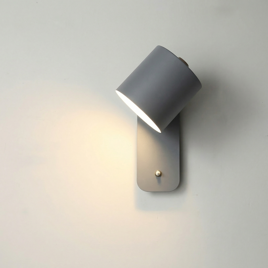 Vägglampa — nordisk justerbar design och strömbrytare