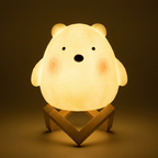 Animal Character LED Night Light, Soft Silicone, Portable, LED | Euroselle