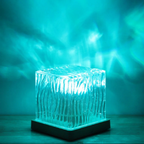 Aurora Water Ripple Projection Lamp with 16 Colors, USB Rechargeable Atmosphere Light for Bedroom and Living Room | Euroselle