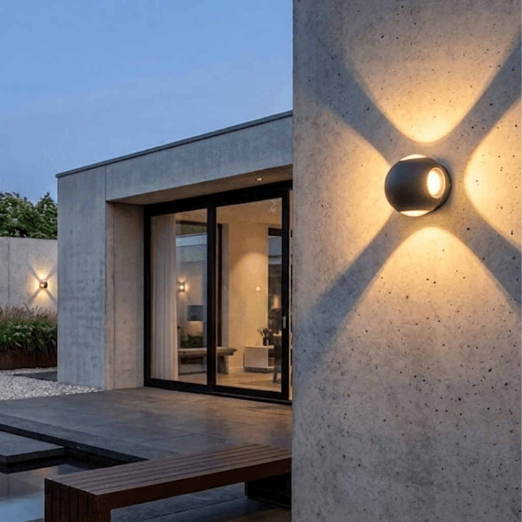 Outdoor Wall Lamp Metal LED Waterproof Exterior Porch and Patio Lighting Fixture | Euroselle