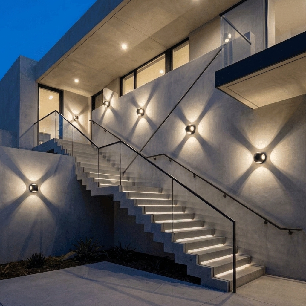 Outdoor Wall Lamp Metal LED Waterproof Exterior Porch and Patio Lighting Fixture | Euroselle