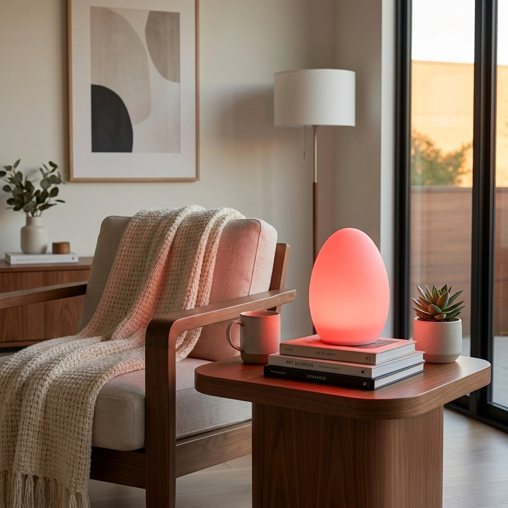 LED Night Lamp, 16-Colour Lights, USB Rechargeable, Remote Control | Euroselle
