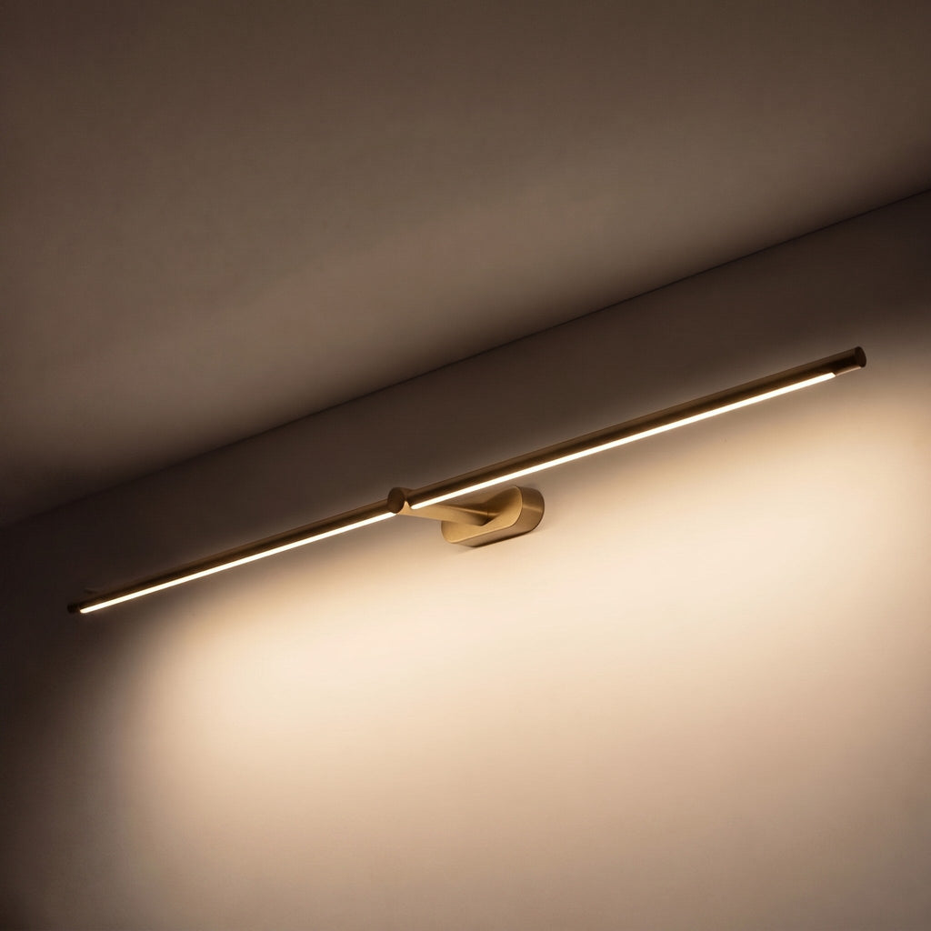 Vestavné LED svítidlo nad zrcadlo — nastavitelné kovové osvětlení