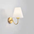 Stoff-Wandlampe Eisenrahmen E27 Festverkabelte Innenwandbeleuchtung | Euroselle