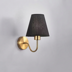 Stoff-Wandlampe Eisenrahmen E27 Festverkabelte Innenwandbeleuchtung | Euroselle