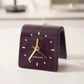 Keramische tafelklok met stil quartz uurwerk, 4.8 Inch, afgerond minimalistisch uurwerk voor slaapkamer, nachtkastje, kantoor, bureau en woondecoratie, werkt op batterijen
