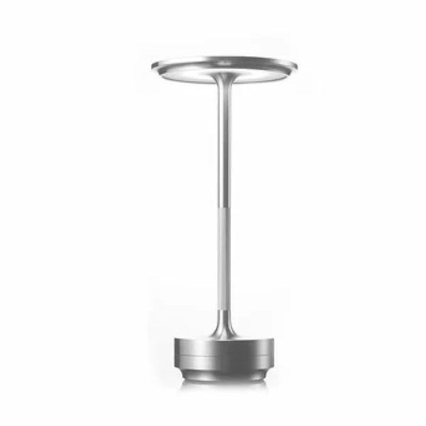 Dobíjecí kovová LED stolní lampa IP66 — dotykové ovládání, 4 úrovně