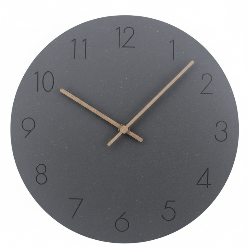 NordHush Silent Wall Clock — Nordic Style Design