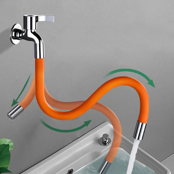 Um 360° drehbarer Wasserhahnaufsatz — Biegsamer Silikonauslauf