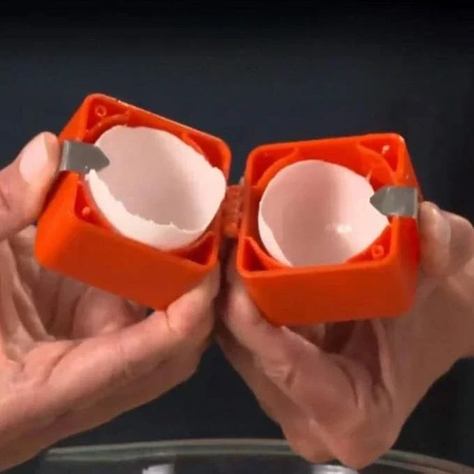 Herramienta para cascar huevos duros — Pelador con resorte