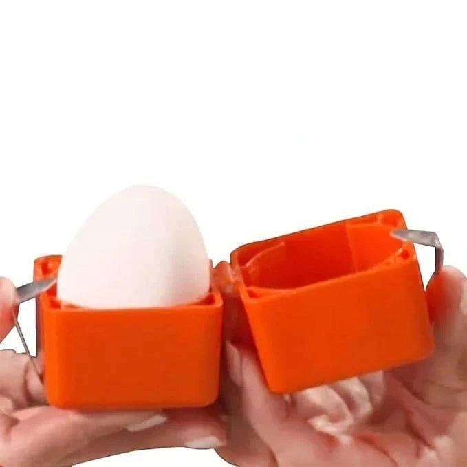 Herramienta para cascar huevos duros — Pelador con resorte
