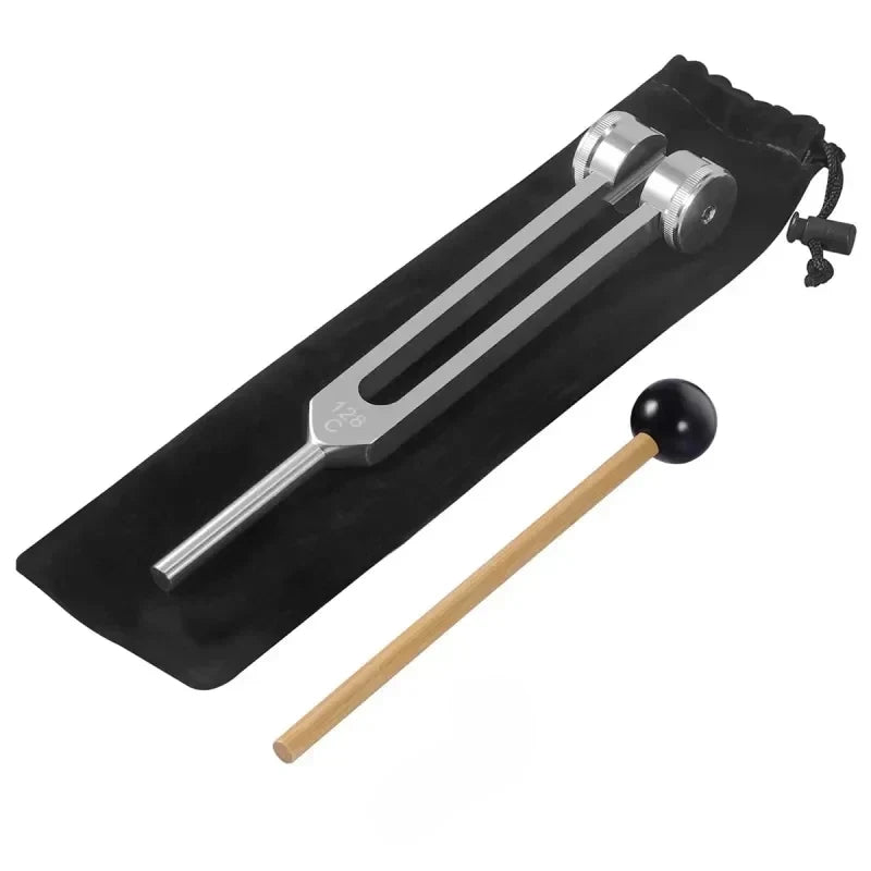 Diapasão de 128Hz — Ferramenta de precisão para terapia sonora e relaxamento