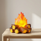 Flickering Flame LED Lamp – Realistic Campfire Effect, Battery-Powered, Safe Indoor/Outdoor Decor | Euroselle