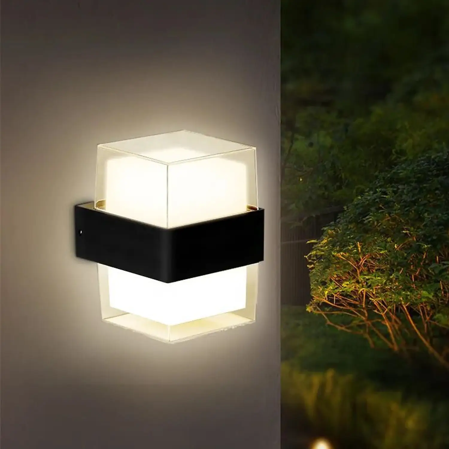 Außen LED Wandleuchte Dual Head Wandmontiert Wetterfest | Euroselle