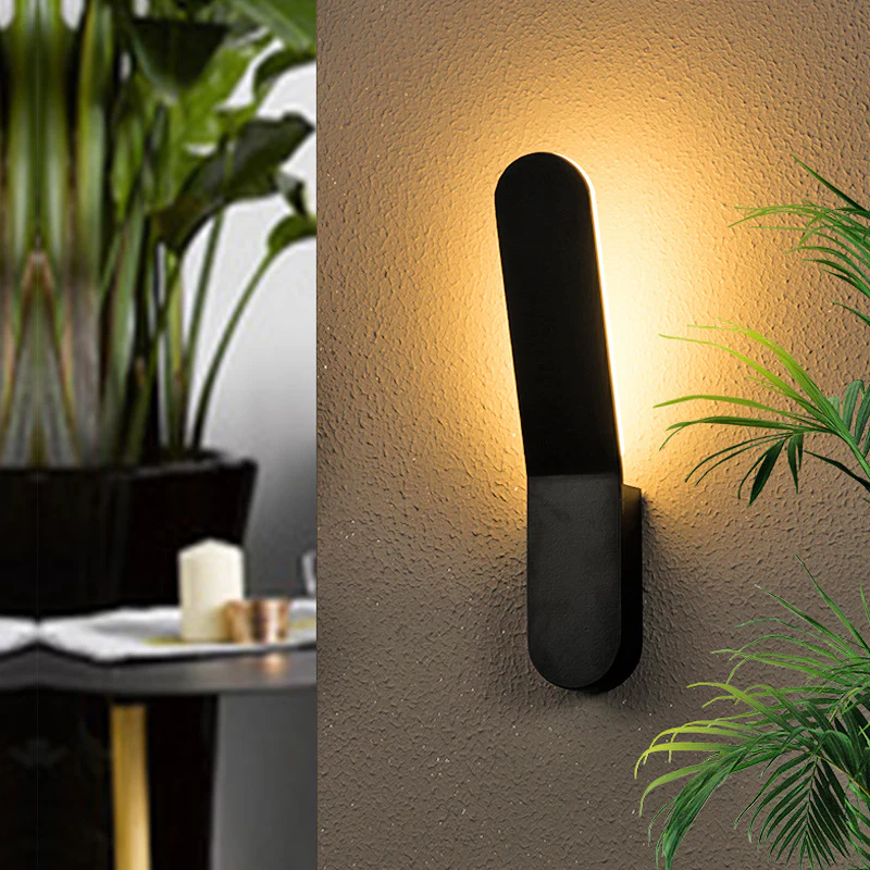 Außenwandleuchte Aluminium LED IP65 Schwarze Fassadenbeleuchtung | Euroselle