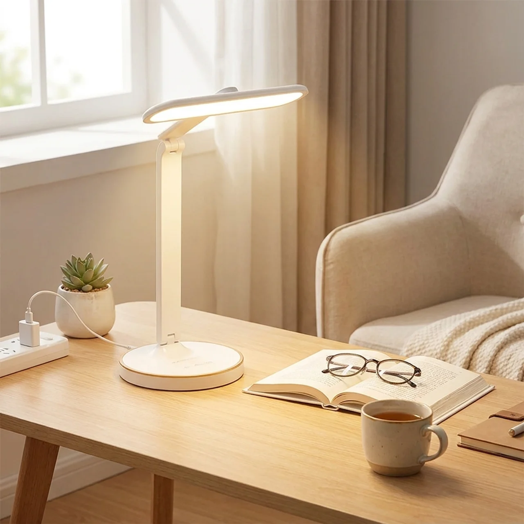 LED Tischlampe mit Uhr Touch-Schalter Modernes Design | Euroselle