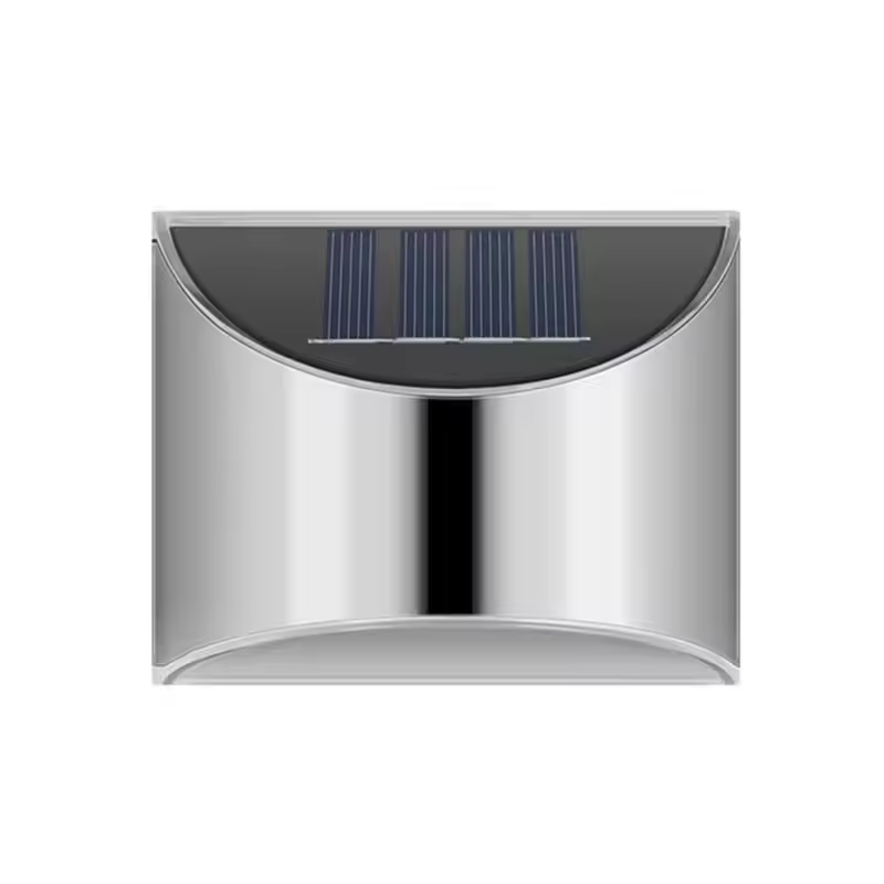 Solar LED Outdoor Wall Lamp Stainless Steel IP65 Waterproof Garden Light | Euroselle