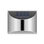 Solar LED Outdoor Wall Lamp Stainless Steel IP65 Waterproof Garden Light | Euroselle