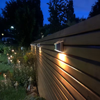 Solar LED Outdoor Wall Lamp Stainless Steel IP65 Waterproof Garden Light | Euroselle