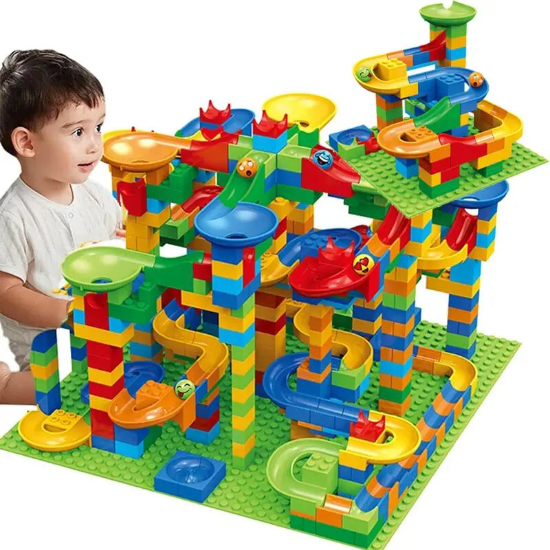 Stavebnicová kuličková dráha Marble Run pro děti od 3 let | STEM konstrukční dráha rozvíjí logické myšlení a jemnou motoriku | Thomler