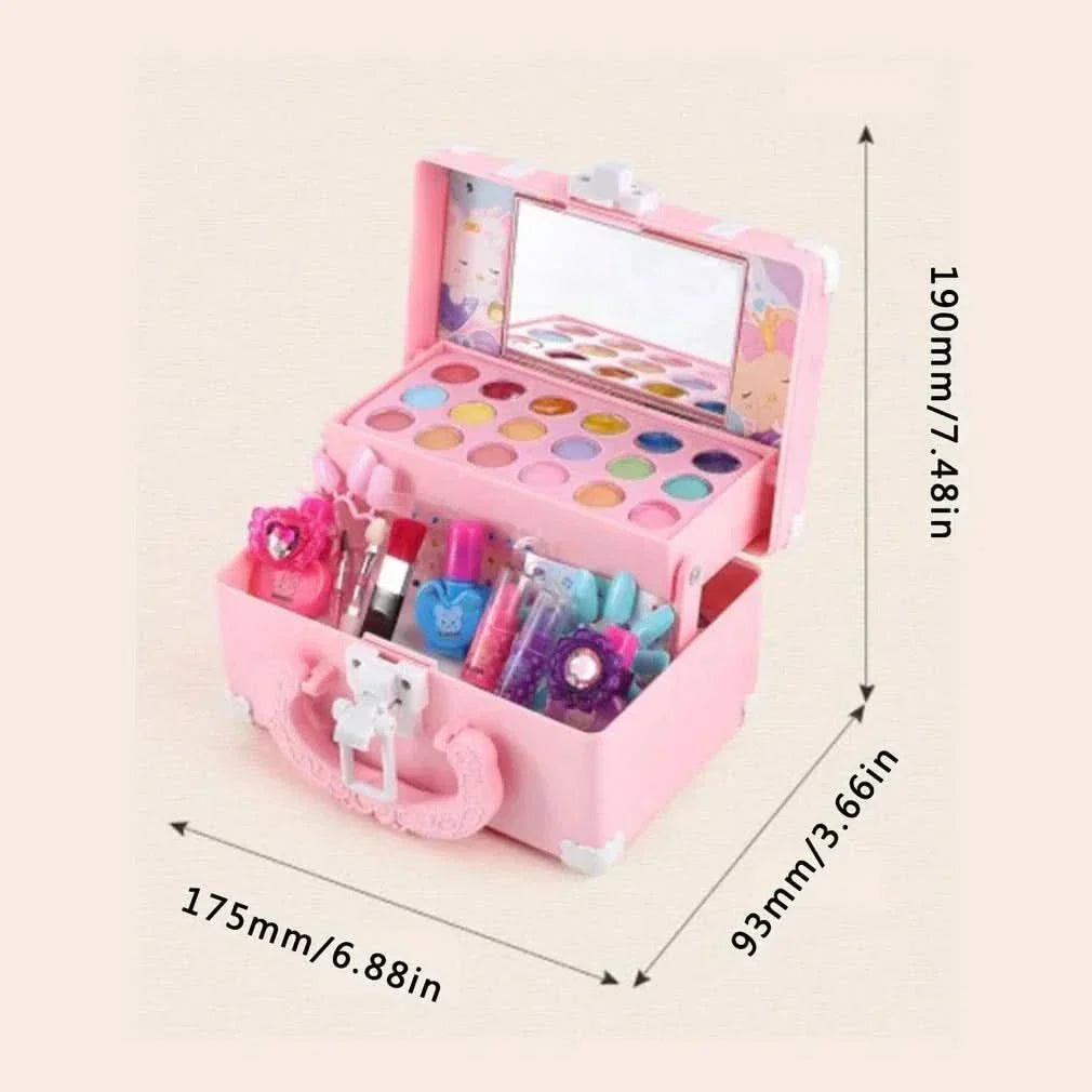 NovaGlow Safe Sparkle Makeup Kit — Compact Princess Carry Case