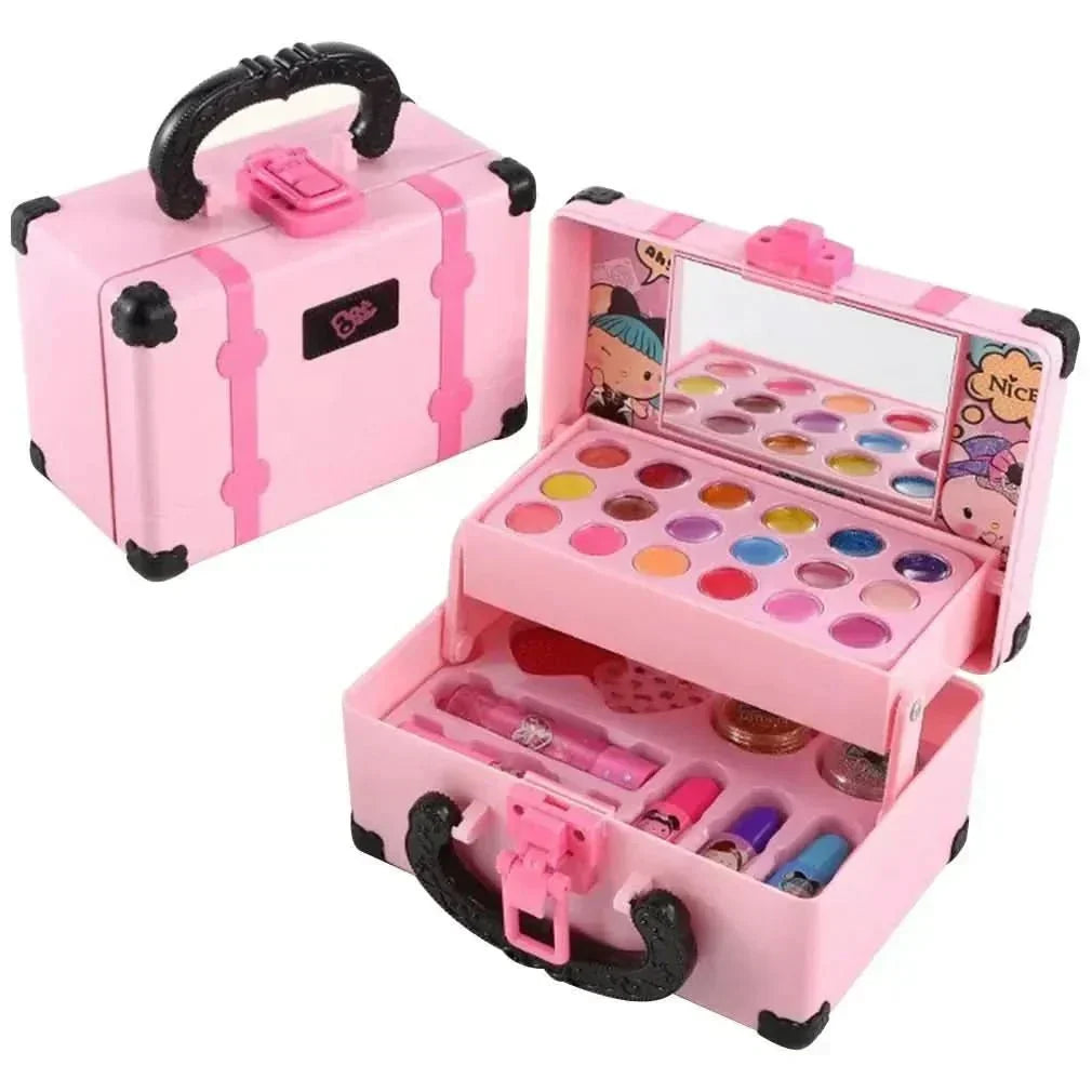 NovaGlow Safe Sparkle Makeup Kit — Compact Princess Carry Case