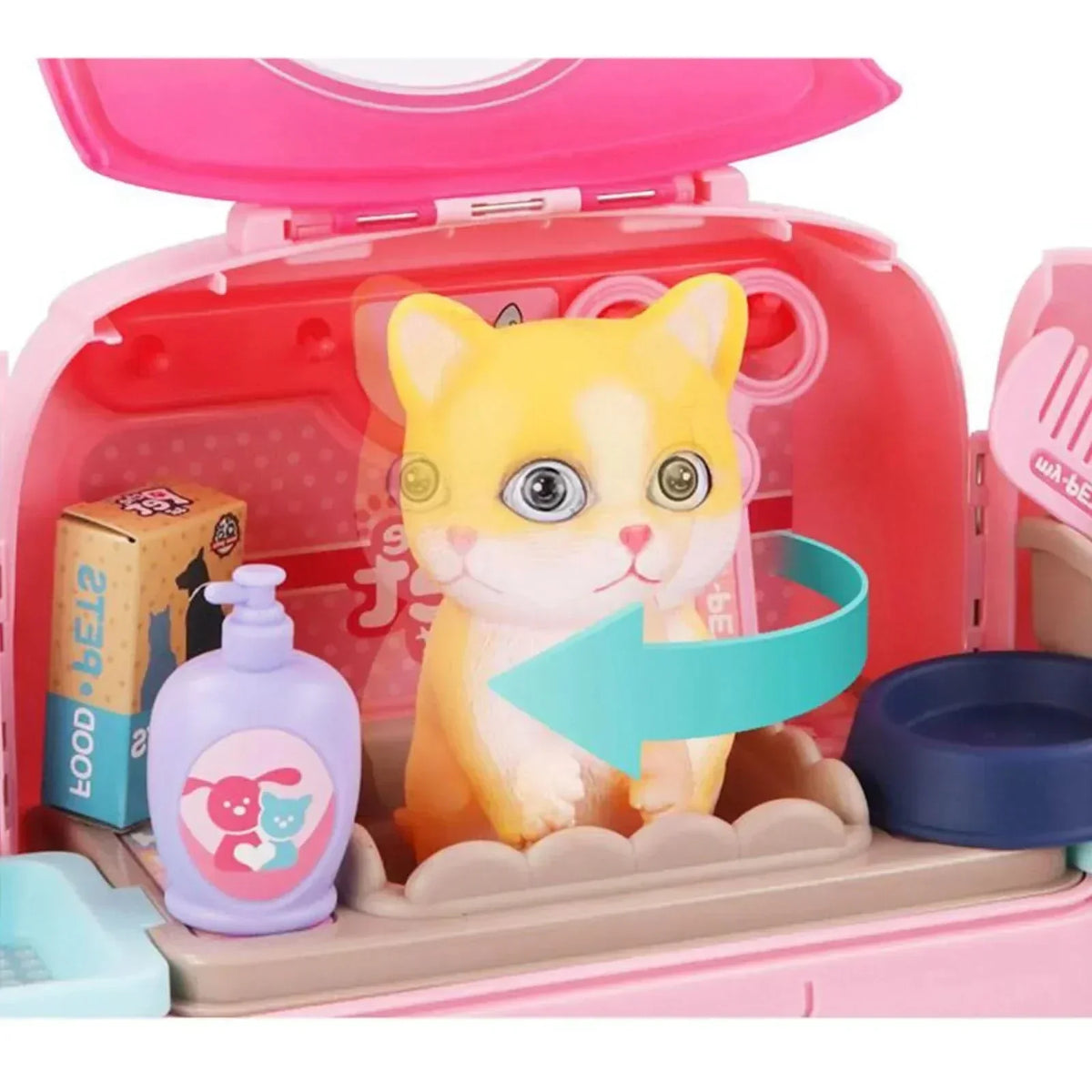 Conjunto portátil de brincadeira de veterinário PawFriend para crianças