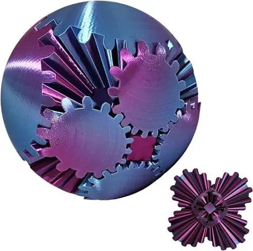 Handlicher Fidget-Würfel — 3D-drehbare Zahnräder, leises sensorisches Spielzeug