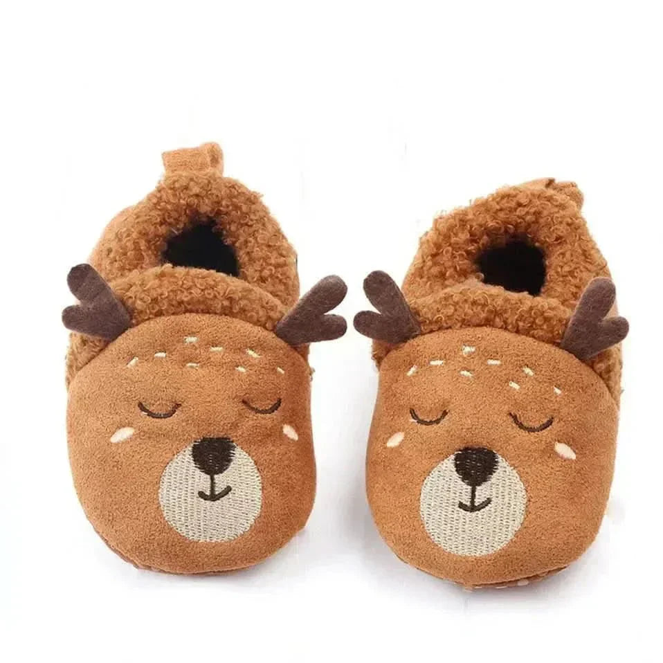 CozyTreads sklisikre tøfler for babyer — SnugPaws-design, såler med sikkert grep