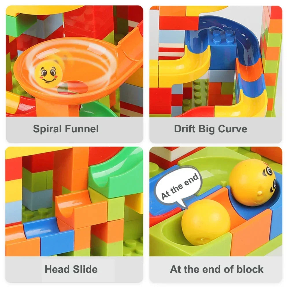 Stavebnicová kuličková dráha Marble Run pro děti od 3 let | STEM konstrukční dráha rozvíjí logické myšlení a jemnou motoriku | Thomler