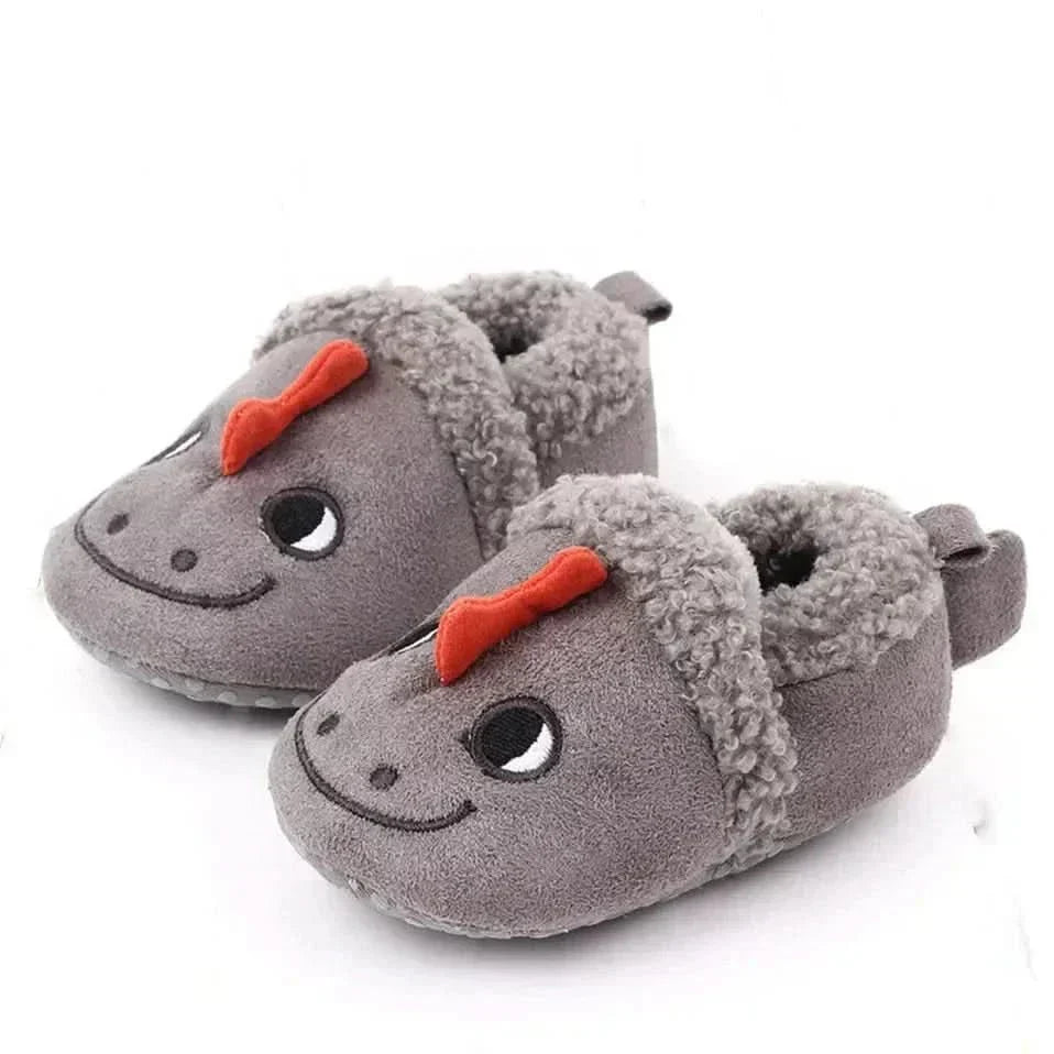 CozyTreads sklisikre tøfler for babyer — SnugPaws-design, såler med sikkert grep