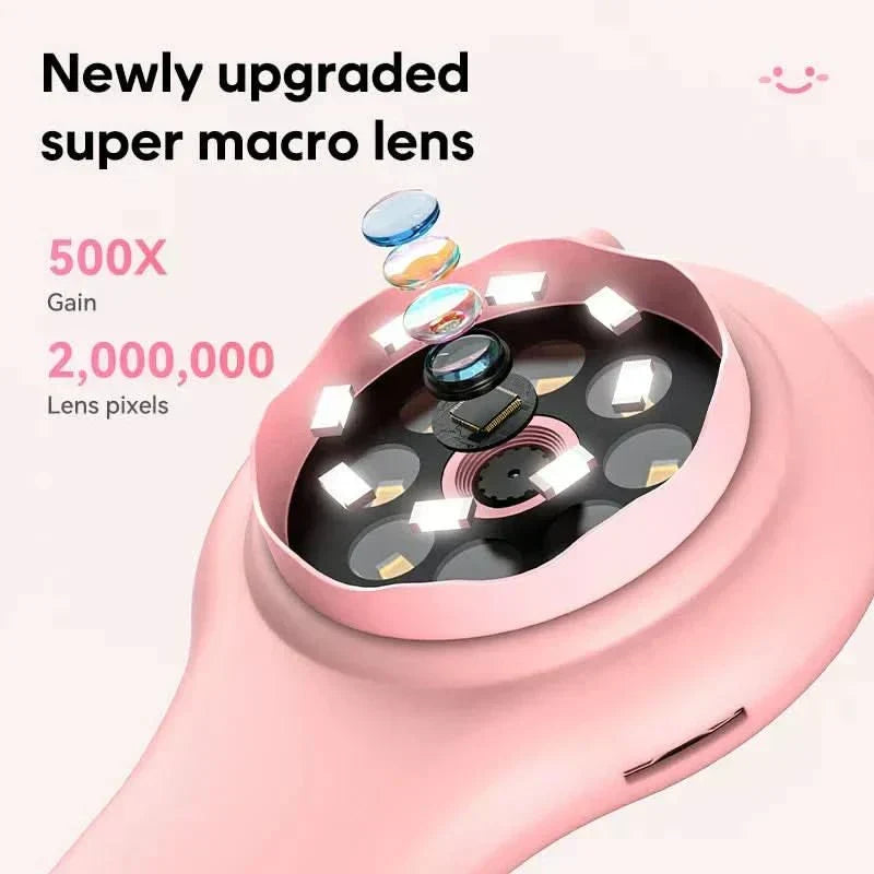 Microscópio infantil KidoScope — Ampliação até 500x, captura integrada de fotografias e vídeos